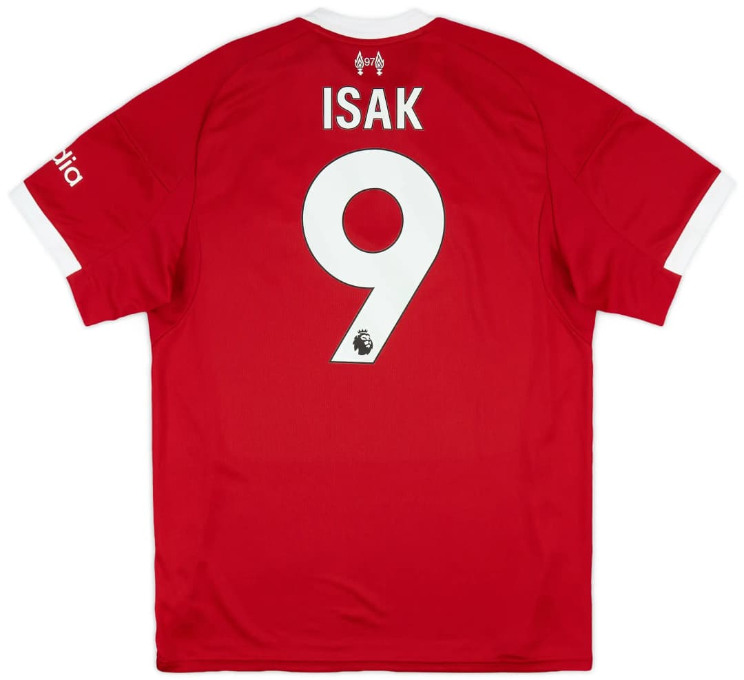 2025-26 Liverpool Home Shirt Isak #91